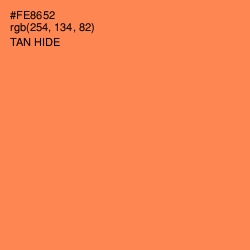 #FE8652 - Tan Hide Color Image